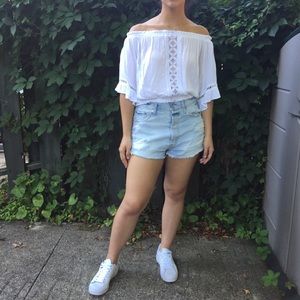 off the shoulder blouse